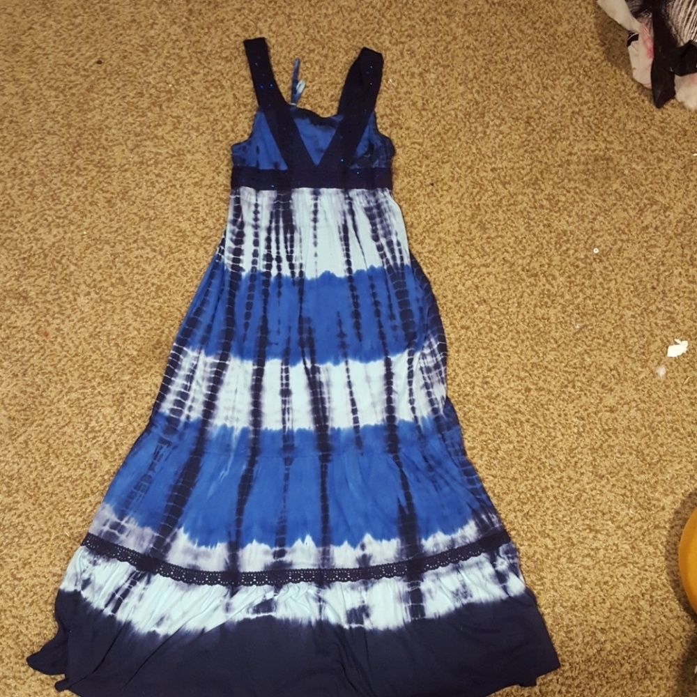 Blue long dress,  in good condition